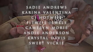 Eight female sex workers engage with massive, 12-inch erect penis🌭