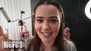 MOFOS - Smoking Hot Trinity Olsen Gets Picked Up And Fucked Hard By Tall And Muscular JMac