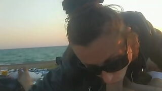 Smutty Stepsis Poops On Sand Then Gets Harsh Fuck Post-Blowjob