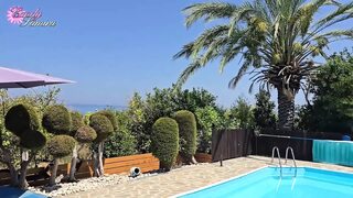 Pool Trick! Shy Guy Fucked