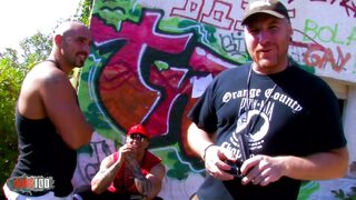 All raw and sloppy, Nathalie's big tits jut out in