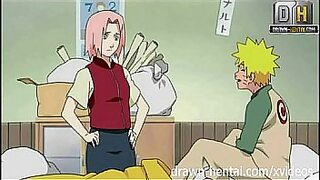 Slutty Sakura splayed on messy futon for filthy Naruto in