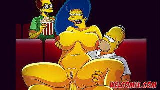 Naughtiness at the movies! The Simpsons Porn Comics