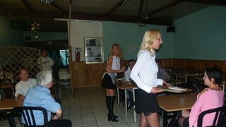 Ass🍑-fucked kitchen girls on dinner break