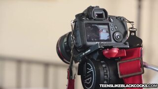 'Tiffany Star gets a colossal ebony phallus delivered to her