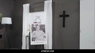 Funeral attendant Jayden Marcos succumbs to the seduction of a