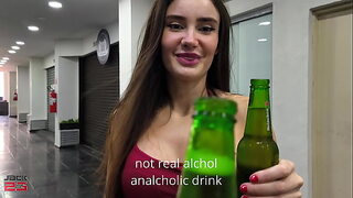 Street pickup brazilian girl with hairy pussy and big booty get fucked hard by a monster cock