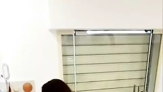 Stepmom whips out her juicy booty and shows me how