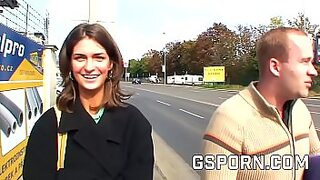 Real Czech slut gets brutally gangbanged