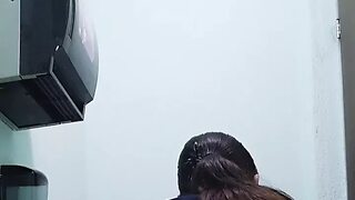 Hot Mexican babe with a huge butt🍑 undresses in her