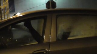 Stranger joins me and my wife in car, voyeur eyes