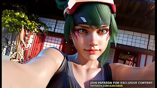 3D Porn : Overwatch - Kiriko Dick Ride Uncensored Hentai