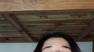 Horny teen shows you how wet her pussy gets