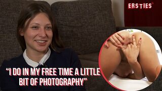 Blonde Bi Babe Talia Moans as She Rubs her Soaked