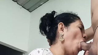 Deep throat face down