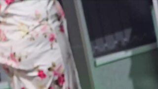 Step-mom strips butt🍑-naked, gets electrified in red dress, flaunts all