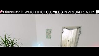 Solo chick,Milka Way is masturbating at home,in VR