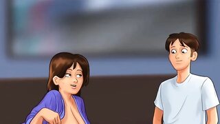 Milf Stepmom Riding STEPSON'S Dick- Summertime Saga part 7