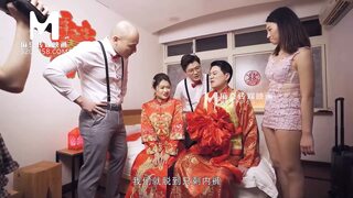 Blushing bride gets pounded by Asian stud's massive cock🌭 at