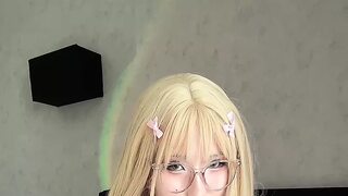 - I Am Ready for Study! Cute Asian Girl Masturbating, Ahegao and Cum with Small Pussy