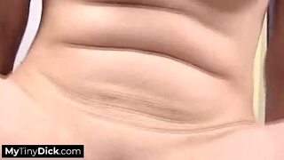 Getting her pussy licked before giving his small dick a