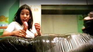 Cock Teasing Mistress Milking the Mummy