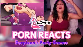 DERPIXON PARTY GAMES HENTAI REVIEW REACTION RATING - ExotiqFox Solo