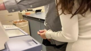 Blowjob freak fest in corporate corridor - Cum-filled climax🚀