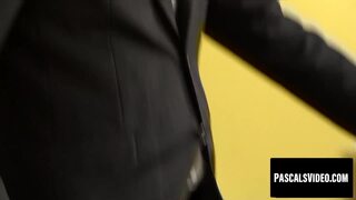 Pascal White dominated and cum spraying sub Honesty