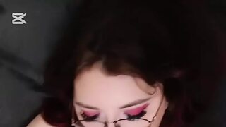 XXL dildo plunges deep, filling my pussy✌ with thick, intense