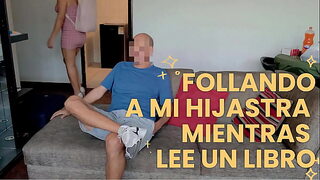 I fucked my virgin stepdaughter while she was reading a