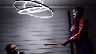 Nymphomaniac Harley Quinn Gets Horny and Fucks Batman