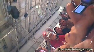 Public Squirt Show: Cum-Drenched Stage Spectacle Unleashed!