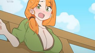 Alex Intentionally Trapped In Fence To Seduce Steve: Minecraft Hentai