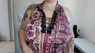 Huge tits caught you looking at the grocery store