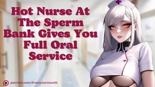 I get serviced hard, not just roleplayed, with nurse's expert