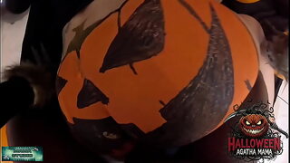 Mama Studio on BBC fucking a Brazilian MILF's Halloween Jack O'Lantern - Free