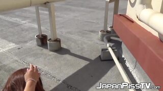 Nothing gets her off like rubbing that hairy pussy outdoor