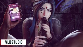 Three massive cocks simultaneously ravage Raven's tight anal👌 canal, unleashing