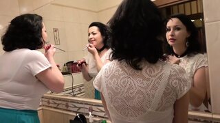 Vintage Stockings Lesbos Party