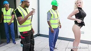 Fuck Princess, Ria Sunn, stuffs her bare muff, tight asshole & dirty mouth with 4 big black cocks that douple penetrate her, leaving 3 loads of cum on her face & one lovely creampie! Full Flick at !