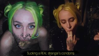 I'll swallow all your trash and dirt, stranger's cum included,