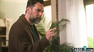 Ebony teen nanny Avery Jane double penetrated by BF and the perv neighbor