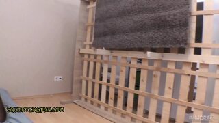 Asian squirt machine Maxine X destroys the bed!