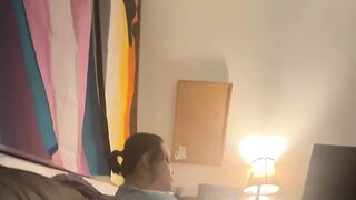 He got ignored while jerking off and cumming