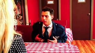 Blonde Slut Missy Woods Gets Double Penetrated, Ass-fucked, and Swallows