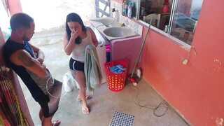 The Maid Succumbs to My Hard Boss Left