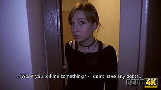 DEBT4k Teen's sole escape from financial ruin is getting brutally