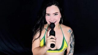 Hot girl from athletic bucaramanga masturbating with and anal plug meets challenge