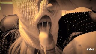 Deep Throat Blowjob with Cock and Lots of Cum in